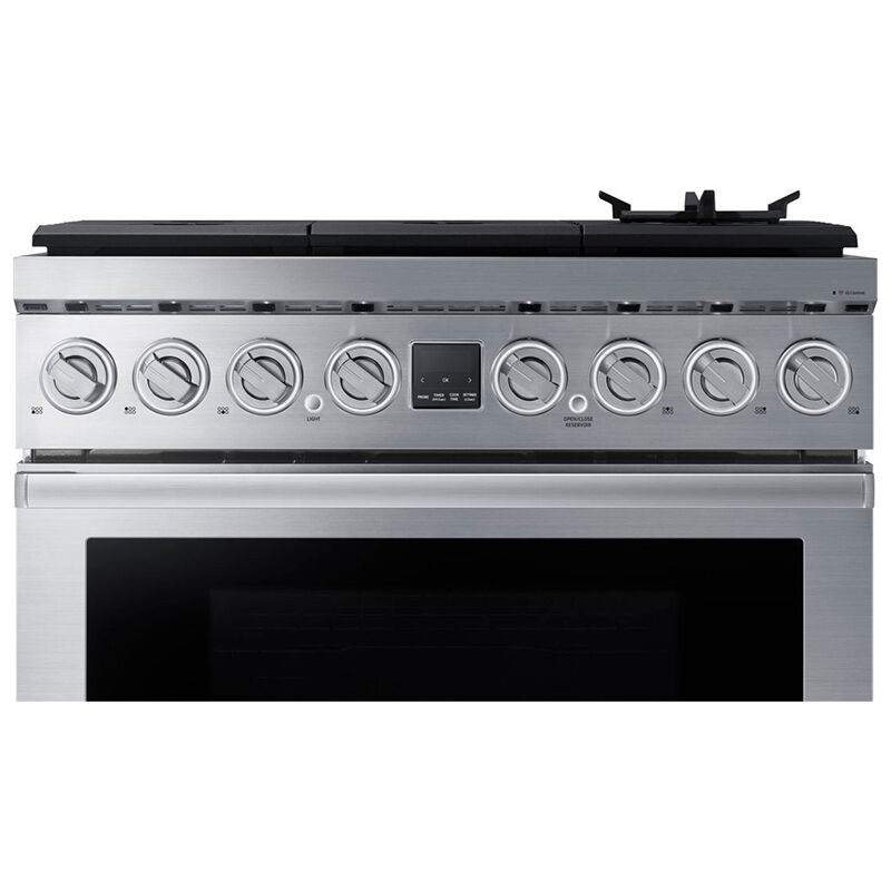 Dacor 36 in. 6.3 cu. ft. Smart Convection Oven Freestanding Natural Gas Dual Fuel Range with 6 Sealed Burners - Silver Stainless, , hires