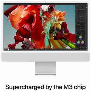 iMac, 2021, 24-inch, Apple M1, 256GB SSD, 8GB RAM, Silver