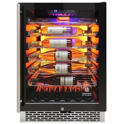 Avanti 24 in. Undercounter Wine Cooler with Metal Racks, Single Temperature Zone & 41 Bottle Capacity - Black | EL54COMM