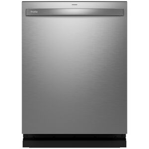 GE Profile 24 in. Smart Built-In Dishwasher with Top Control, 44 dBA Sound Level, 16 Place Settings, 6 Wash Cycles & Sanitize Cycle - Fingerprint Resistant Stainless, , hires