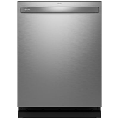 GE Profile 24 in. Smart Built-In Dishwasher with Top Control, 44 dBA Sound Level, 16 Place Settings, 6 Wash Cycles & Sanitize Cycle - Fingerprint Resistant Stainless | PDT715SYVFS