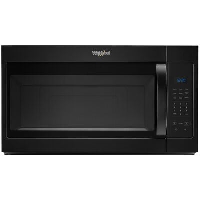 Whirlpool 30" 1.7 Cu. Ft. Over-the-Range Microwave with 10 Power Levels & 300 CFM - Black | WMH31017HB