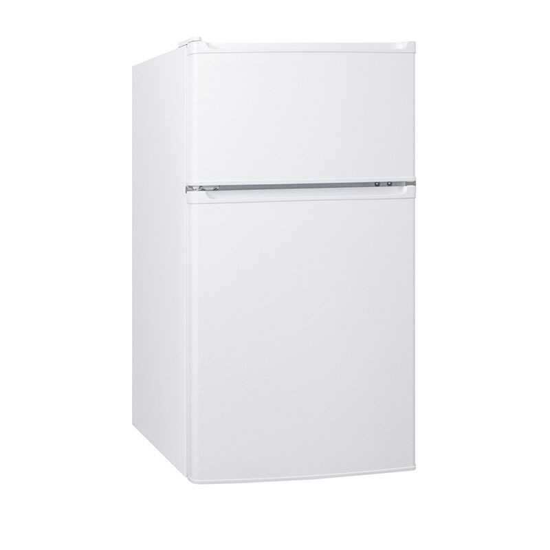 2.9 CU.FT Compact Refrigerator Under-Counter or Freestanding Mini Fridge with Adjustable Thermostat and Stainless Steel Door