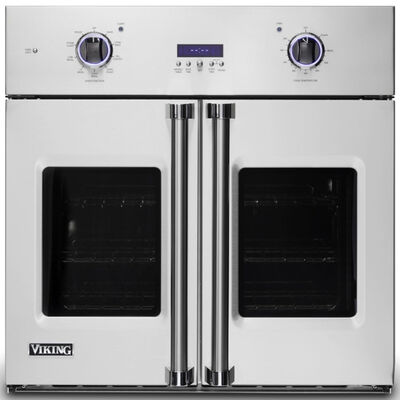 Viking 7 Series 30 in. 4.7 cu. ft. Electric Wall Oven with True European Convection & Steam Clean - Stainless Steel | VSOF7301SS