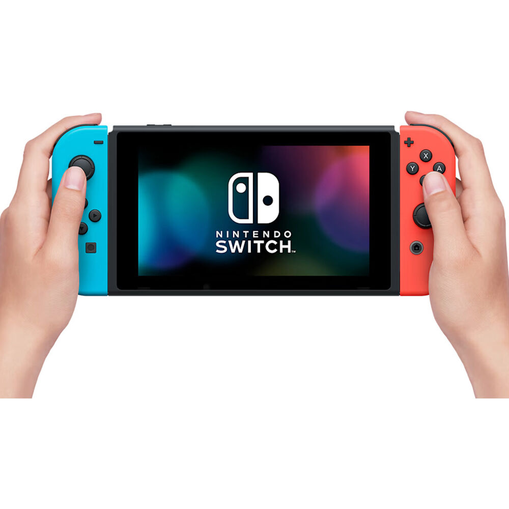 Nintendo Switch with Neon Blue and Neon Red Joy Con | P.C. Richard 