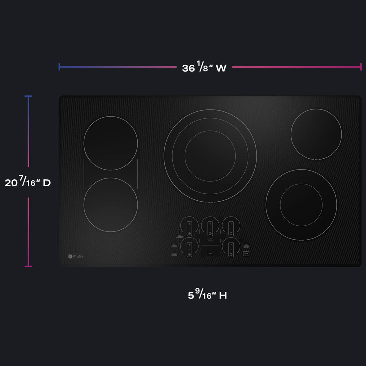 Ge profile 2024 cooktop electric