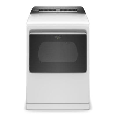 Whirlpool 27 in. 7.4 cu. ft. Smart Gas Dryer with Advanced Moisture Sensing, Sanitize & Steam Cycle - White | WGD8127LW