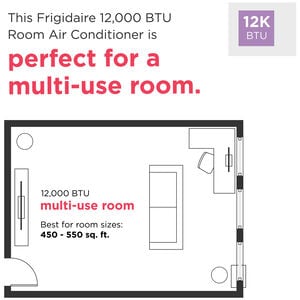 Frigidaire 14,000 BTU Heat/Cool Through-the-Wall Air Conditioner with 3 Fan Speeds, Sleep Mode & Remote Control - White, , hires