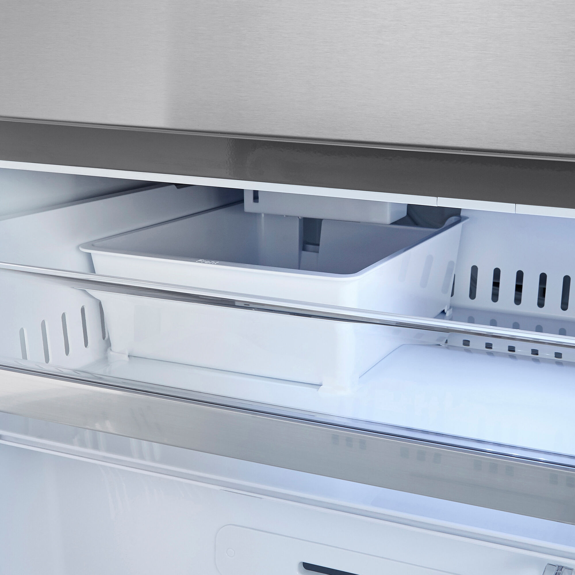 LG InstaView Series 36 in. 22.5 cu. ft. Counter Depth 4-Door French Door  Refrigerator with Ice & Water Dispenser - Stainless Steel