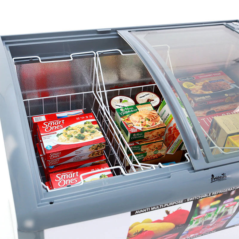 Premium Chest Display Fridges And Freezers With Top Curved Sliding