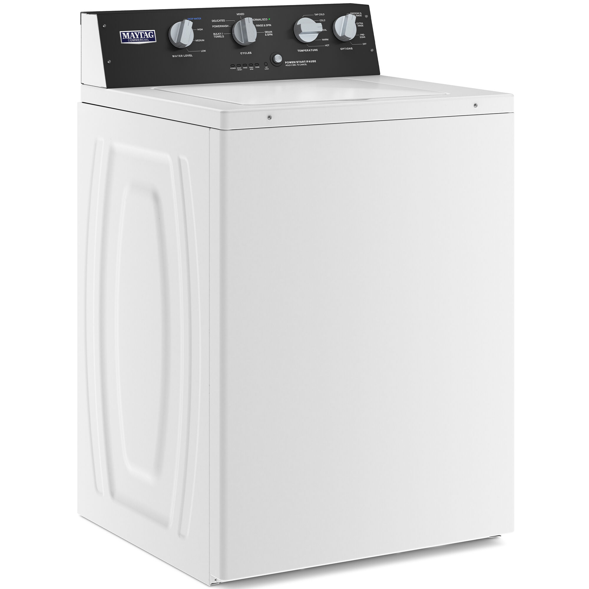 Maytag 27 in. 3.5 cu. ft. Top Load Washer with Dual-Action Agitator & Power  Wash Cycle - White