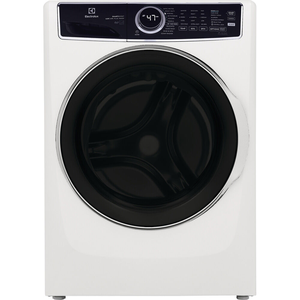 Electrolux 600 Series 27 in. 4.5 cu. ft. Stackable Front Load Washer with  Perfect Steam, LuxCare Plus Wash System & SmartBoost -White