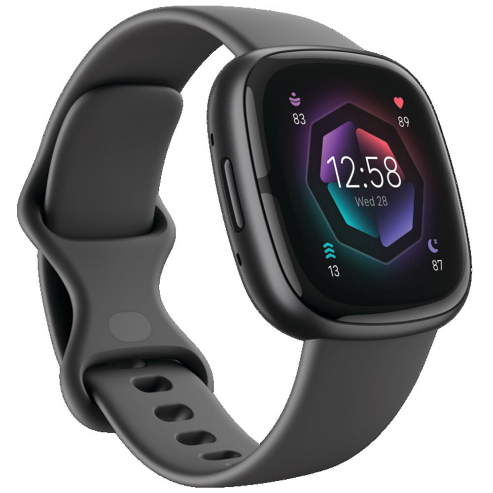 Fitbit Sense 2 Advanced Health & Fitness Smartwatch - Shadow Grey /  Graphite Aluminum