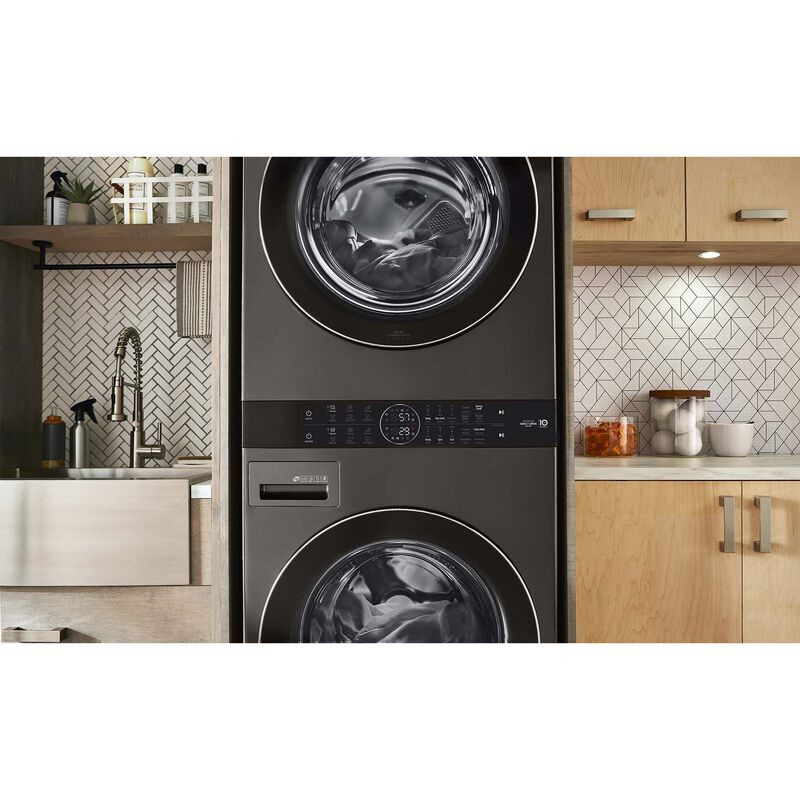 LG 27 in. WashTower with 4.5 cu. ft. Washer with 10 Wash Programs & 7.4 cu.  ft. Electric Dryer with 9 Dryer Programs, Sensor Dry & Wrinkle Care - 
