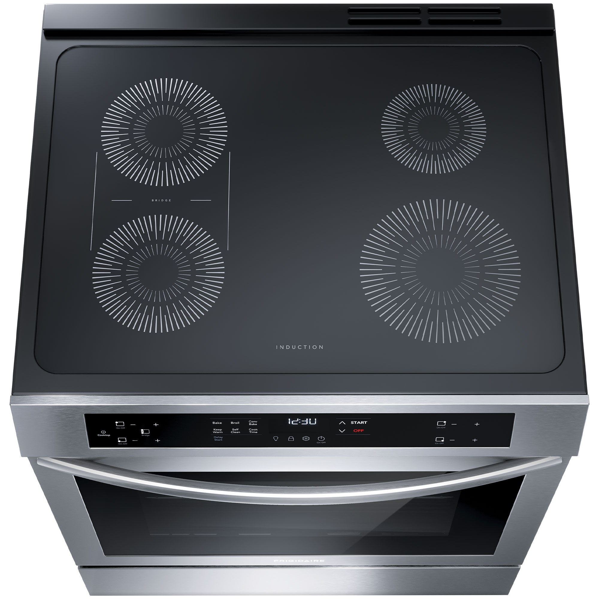 Frigidaire 30 in. 5.3 cu. ft. Convection Oven Freestanding Electric Range  with 4 Induction Zones - Stainless Steel