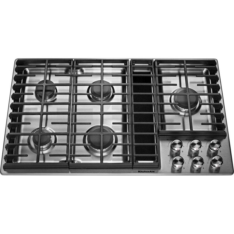 KitchenAid 36 in. 5-Burner Natural Gas Cooktop with Downdraft