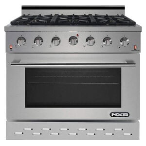 NXR 36 in. 5.5 cu. ft. Convection Oven Freestanding LP Gas Range with 6 Sealed Burners - Stainless Steel, , hires