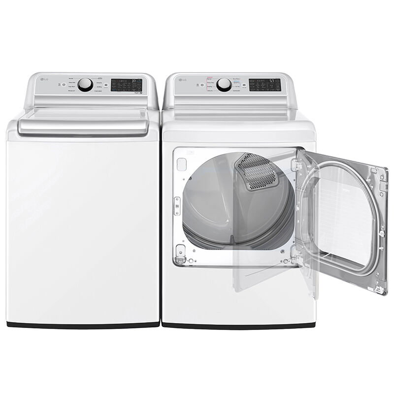 LG 5.3 cu. ft. SMART Top Load Washer in White with 4-way Agitator,  NeverRust Drum and TurboWash3D Technology WT7405CW - The Home Depot