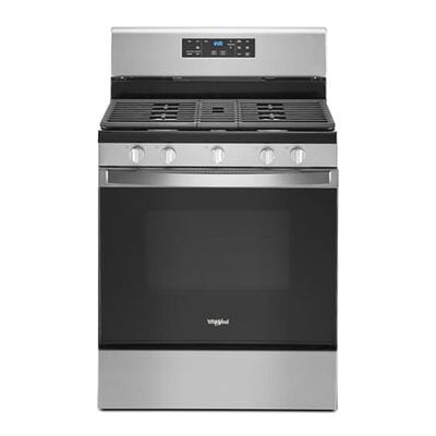 Whirlpool 30 in. 5.3 cu. ft. Oven Freestanding Gas Range with 5 Sealed Burners - Stainless Steel | WFG525S0JS