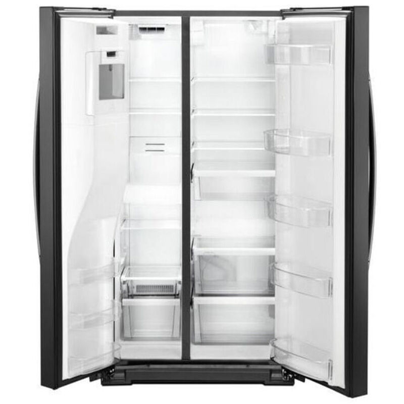 Whirlpool 36 in. 20.6 cu. ft. Counter Depth Side-by-Side Refrigerator with  External Ice & Water Dispenser- Black