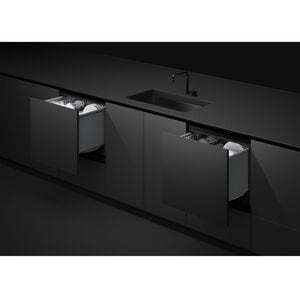 Fisher & Paykel Series 11 24 in. Top Control Smart Dishwasher Drawer with 43 dBA Sound Level - Custom Panel Ready, , hires