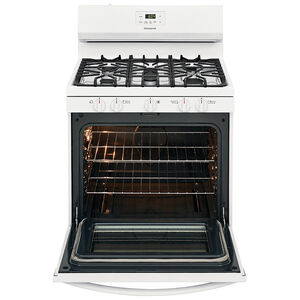 Frigidaire 30 in. 5.0 cu. ft. Oven Freestanding Gas Range with 5 Sealed Burners - White, White, hires