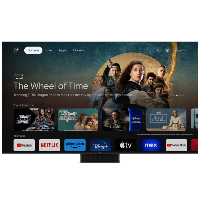 TCL - 75" Class Q-Series QLED Mini-LED 4K UHD Smart Google TV, , hires