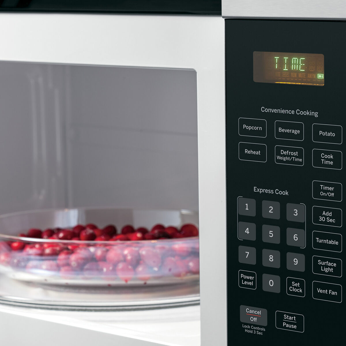 GE 30 1.6 Cu. Ft. Over-the-Range Microwave with 10 Power Levels u0026 300 CFM  - Stainless Steel | P.C. Richard u0026 Son