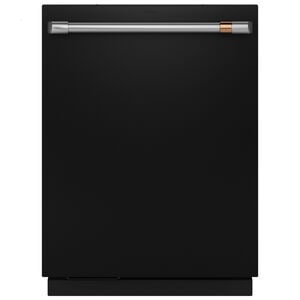 Cafe 24 in. Top Control Smart Dishwasher with 39 dBA Sound Level, 3rd-Rack & Dual Convection Ultra Dry - Matte Black, , hires