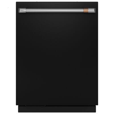 Cafe 24 in. Top Control Smart Dishwasher with 39 dBA Sound Level, 3rd-Rack & Dual Convection Ultra Dry - Matte Black | CDT888P3VD1