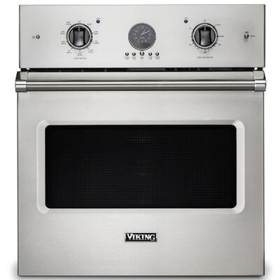 Viking 5 Series 27" 4.1 Cu. Ft. Electric Wall Oven with True European Convection & Self Clean - Stainless Steel | VSOE527SS