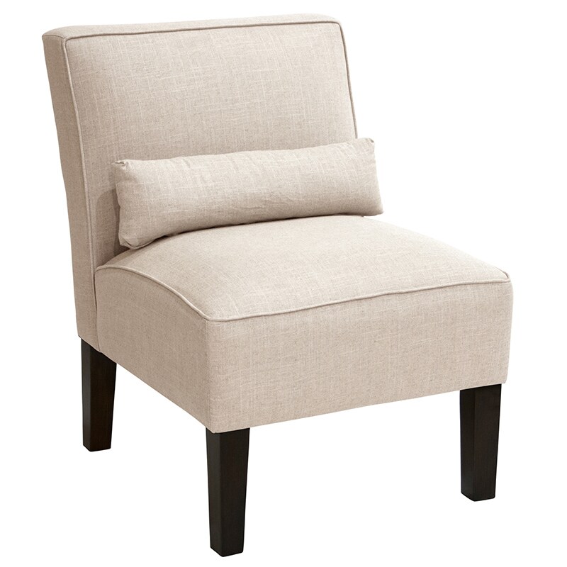 Skyline Furniture Armless Linen Fabric Accent Chair - Talc | PCRichard ...