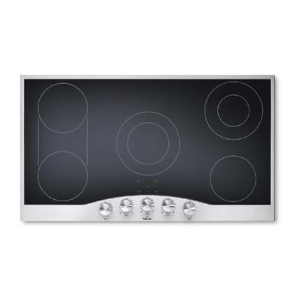 Viking 36 Electric Cooktop Black With Stainless Steel