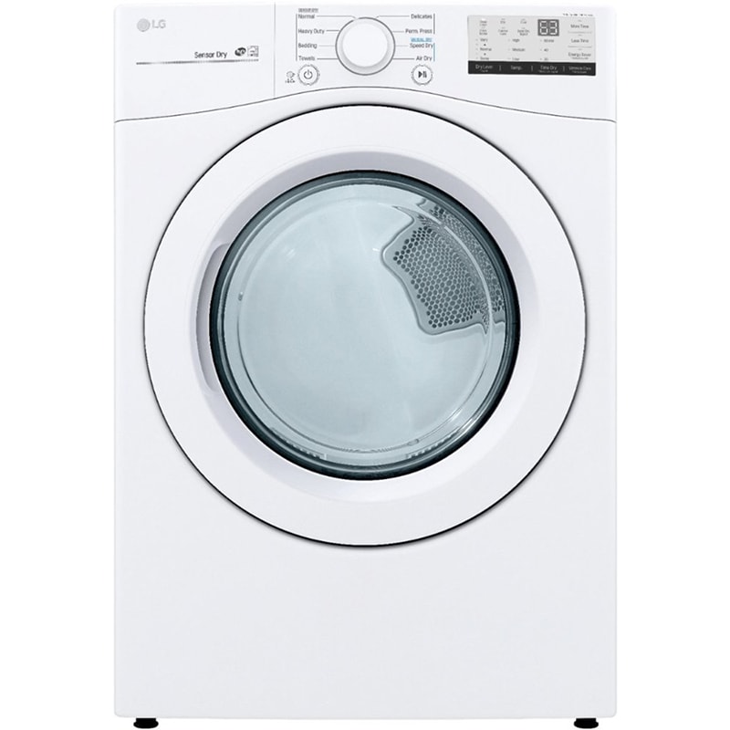 LG 27" 7.4 Cu. Ft. Front Loading Electric Dryer with 8 Dryer Programs