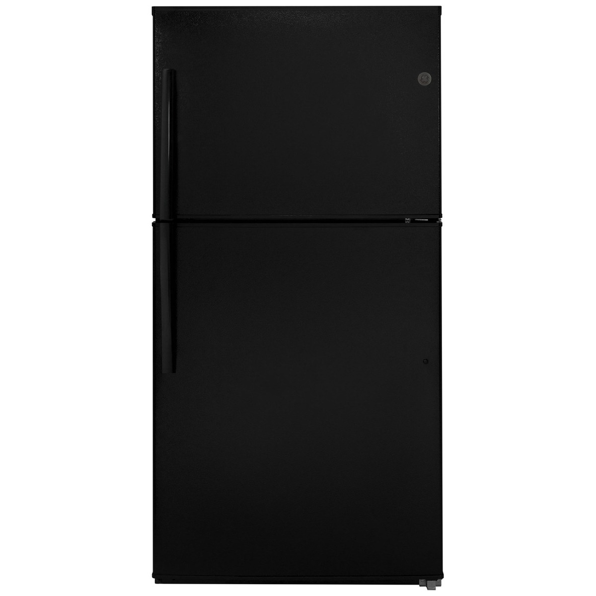 GE 21.2 Cu. Ft. Top Freezer Refrigerator - Black | PCRichard.com ...