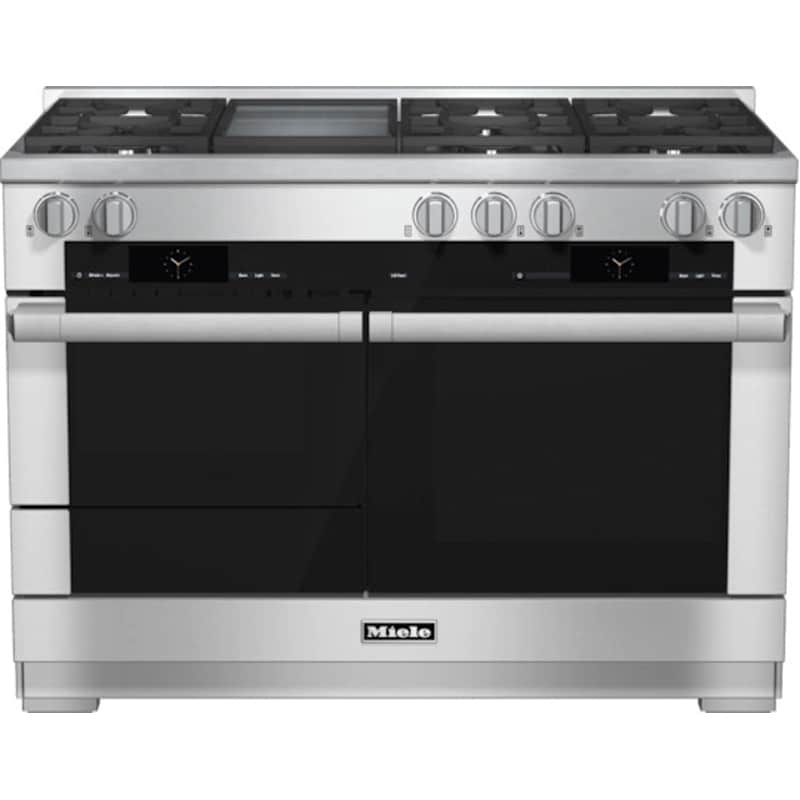 Miele 48" Freestanding Dual fuel Range with 6 Sealed Burners, Griddle