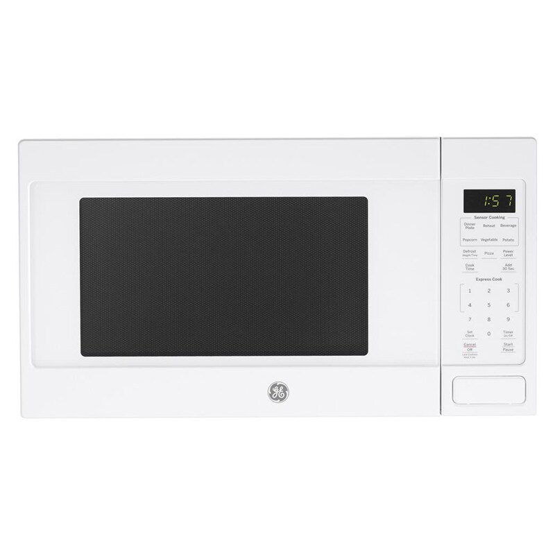 Ge 1 6 Cu Ft Countertop Microwave Oven White Pcrichard Com