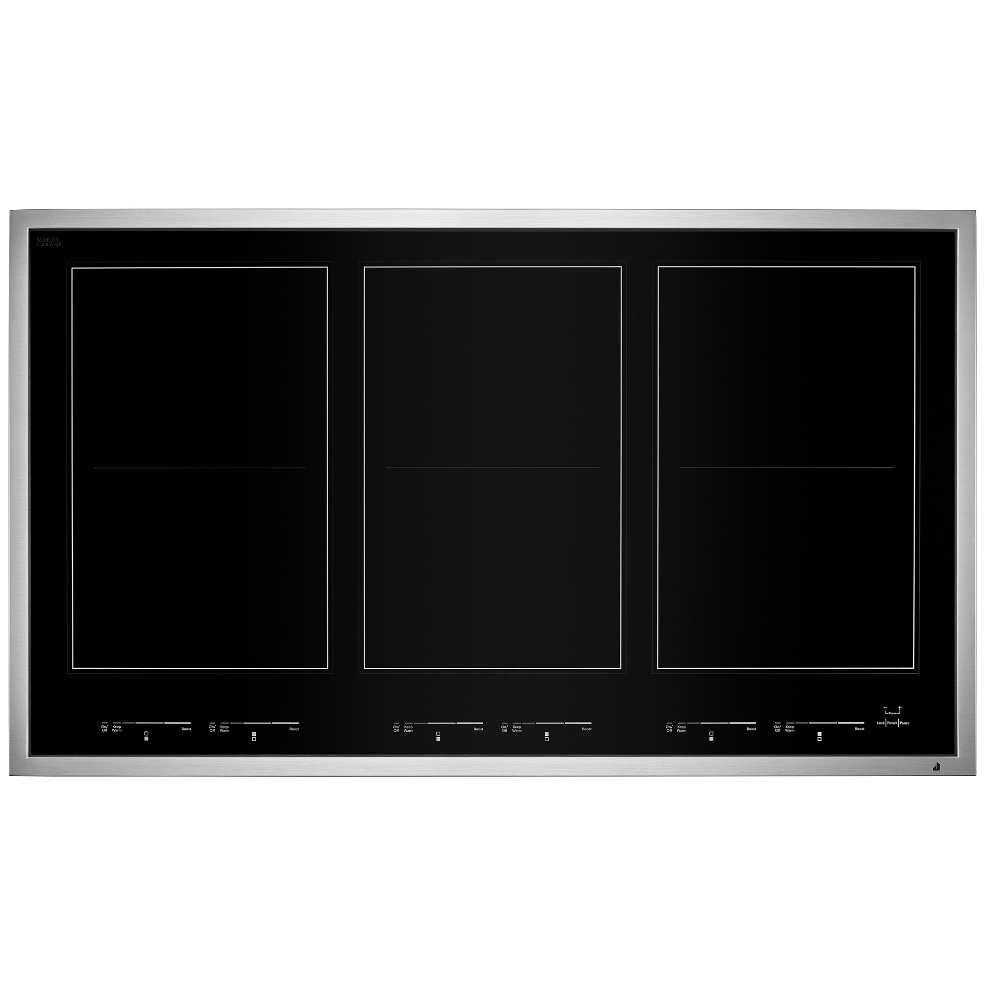 Jennair 36 Induction Cooktop With 3 Burners Black Pcrichard