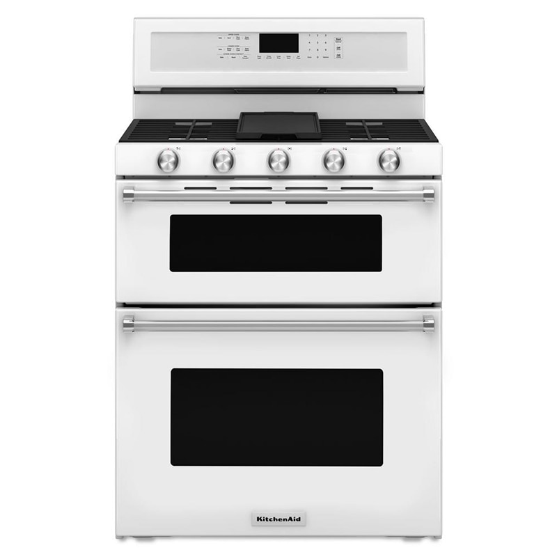 KitchenAid 30" 5Burner Free Standing Double Oven Gas Convection Range