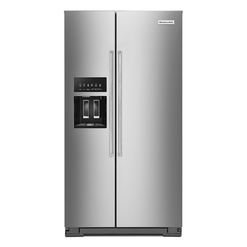 KitchenAid 36" 19.9 Cu. Ft. Side-by-Side Refrigerator - Stainless