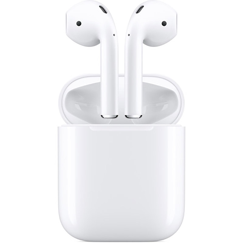Apple Airpods In Ear Wireless Headphones With Standard Charging Case Gen 2 White Pcrichard Com Mv7n2am A