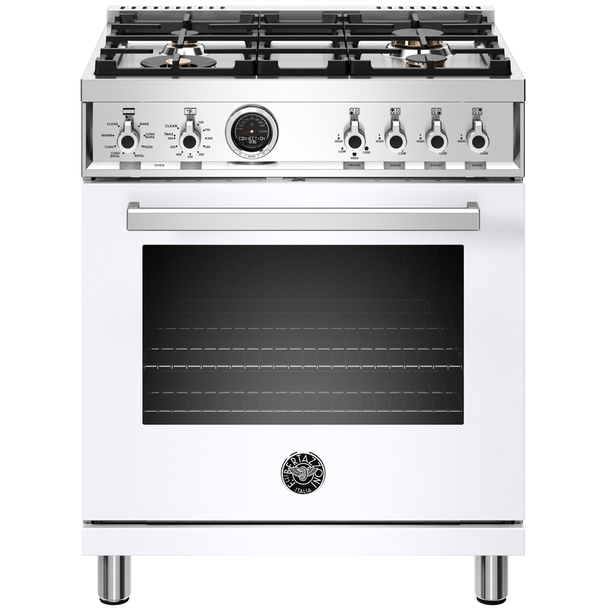 Bertazzoni Professional Series 30" Freestanding Dual Fuel Range With 4 ...