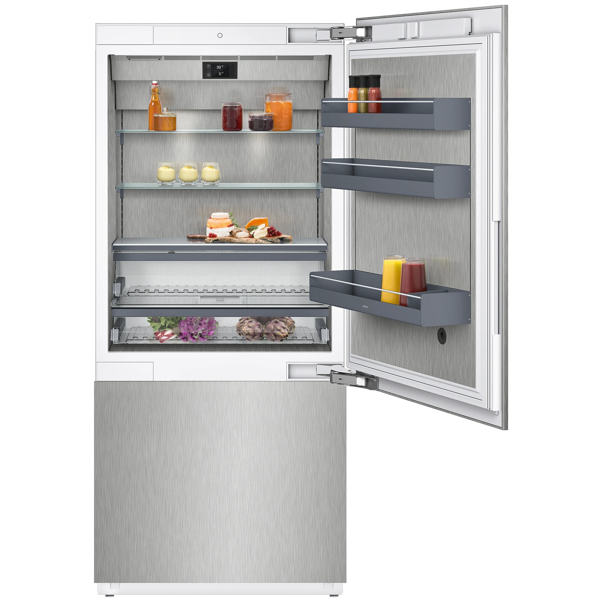 Gaggenau 19.5 Cu. Ft. BuiltIn Refrigerator Custom Panel Required