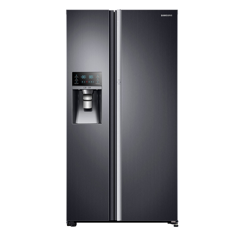 Samsung 21.5 Cu. Ft. Side-by-Side Refrigerator - Black Stainless ...