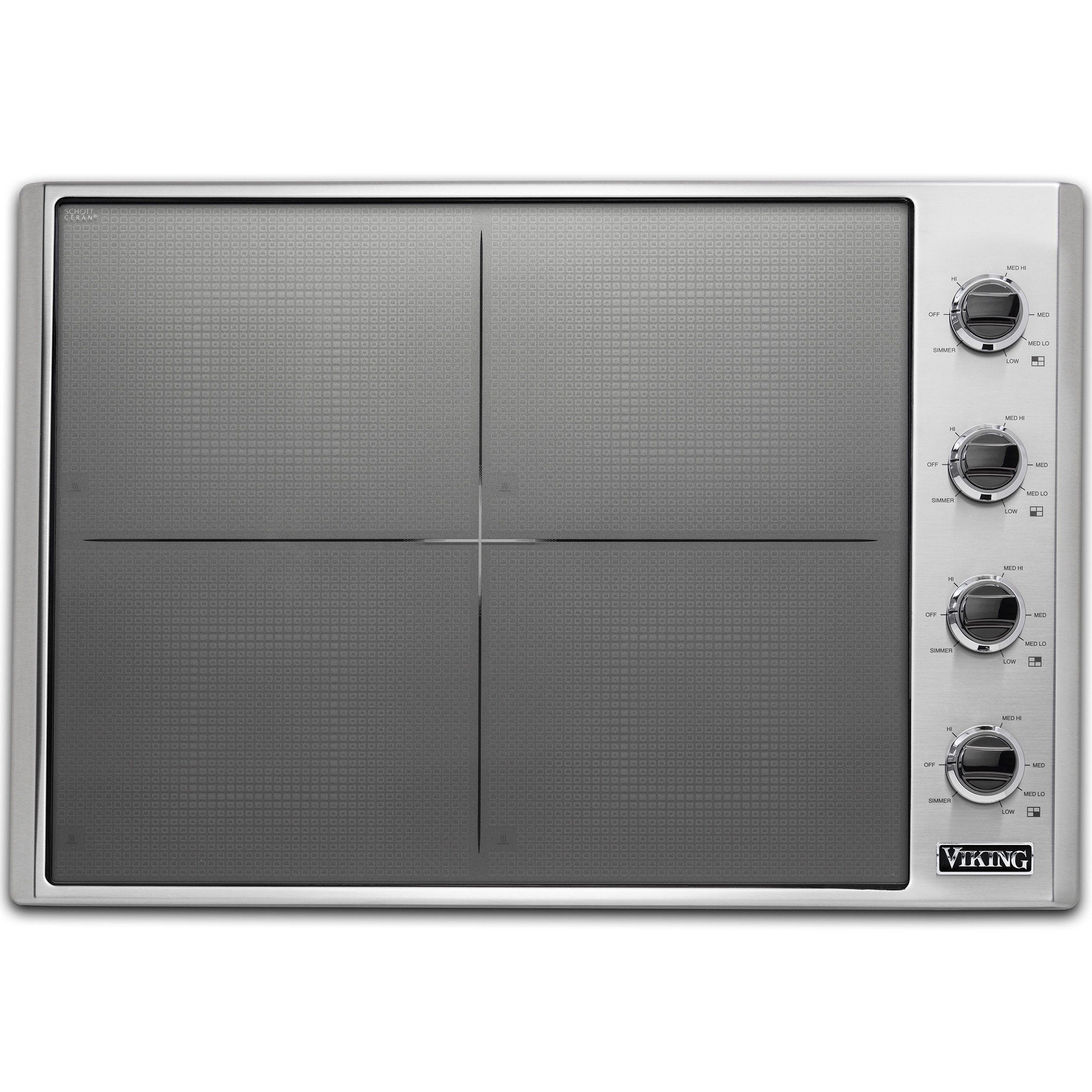 Viking 30 Induction Cooktop With 4 Burners Stainless Steel