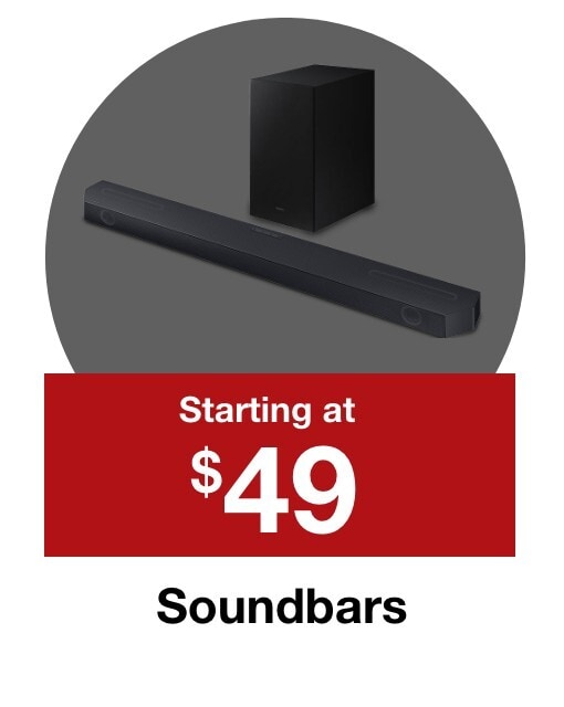 Soundbars starting at $49