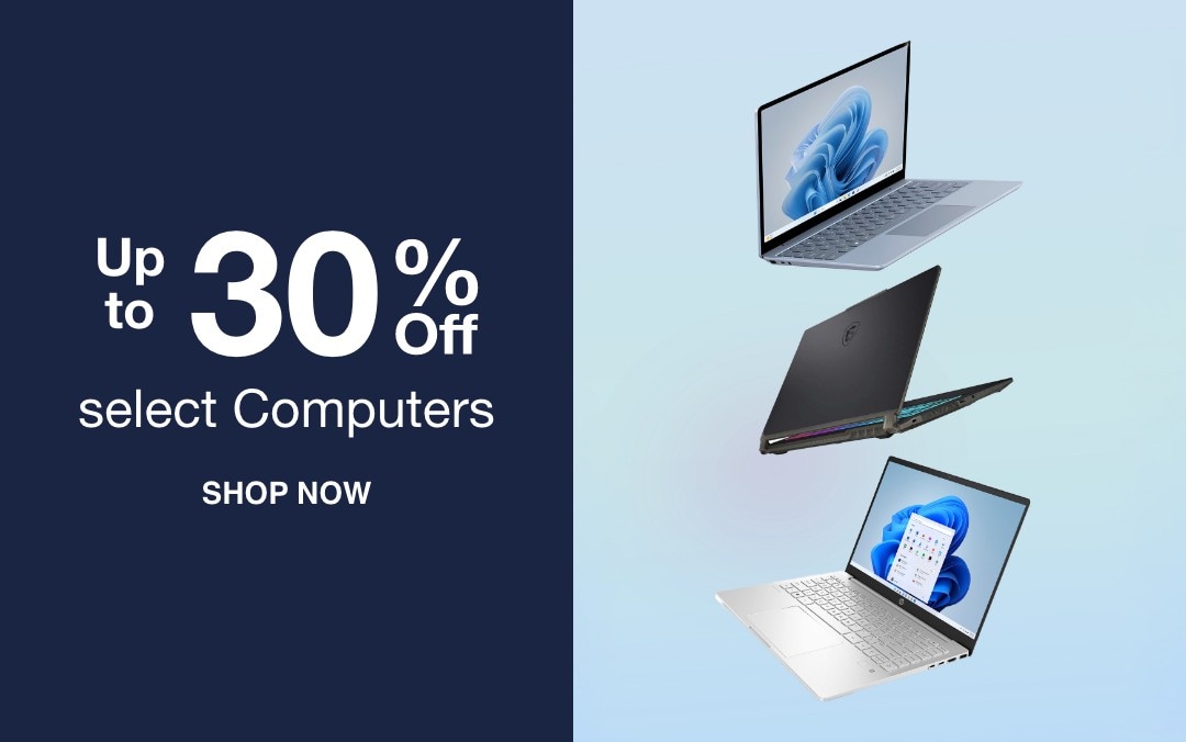 Up to 30% off select Computers    SHOP NOW