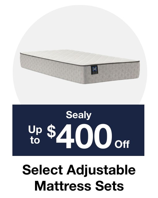 Up to $400 off select Adjustable Mattress Sets