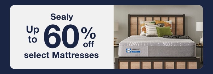 Up to 60% off select sealy mattresses