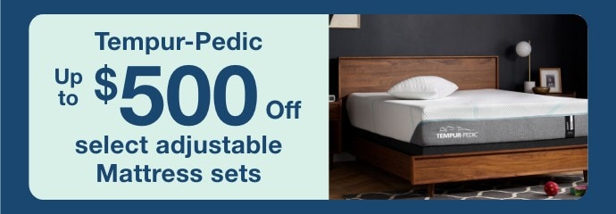 Tempur-Pedic Up to $500 off select adjustable mattress sets